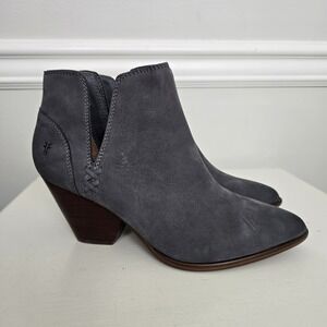 NEW Frye Women Reina Cut Out Ankle Bootie 7.5M Cowgirl Westerncore Minimalist